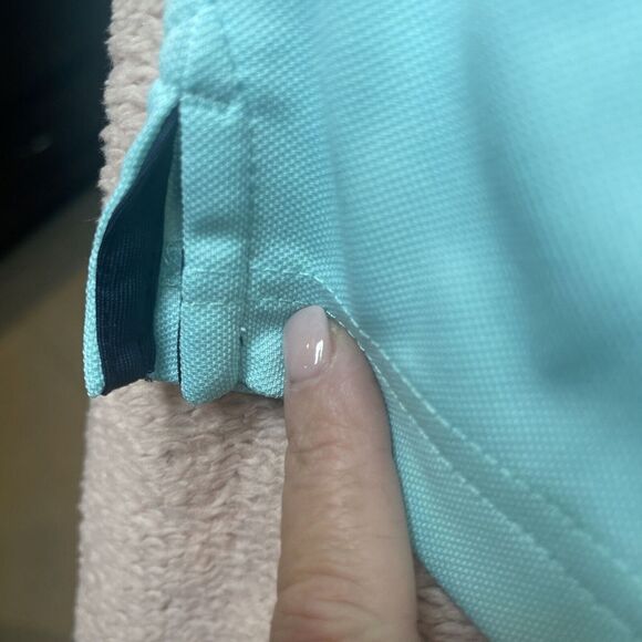 Men's Amazon Essentials polo shirt XXL Baby Blue short sleeve collar NWOT #22 - Picture 3 of 4